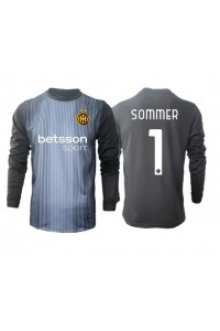 Inter Milan Yann Sommer #1 Maalivahti Jalkapallovaatteet Kotipaita 2025-26 Pitkähihainen